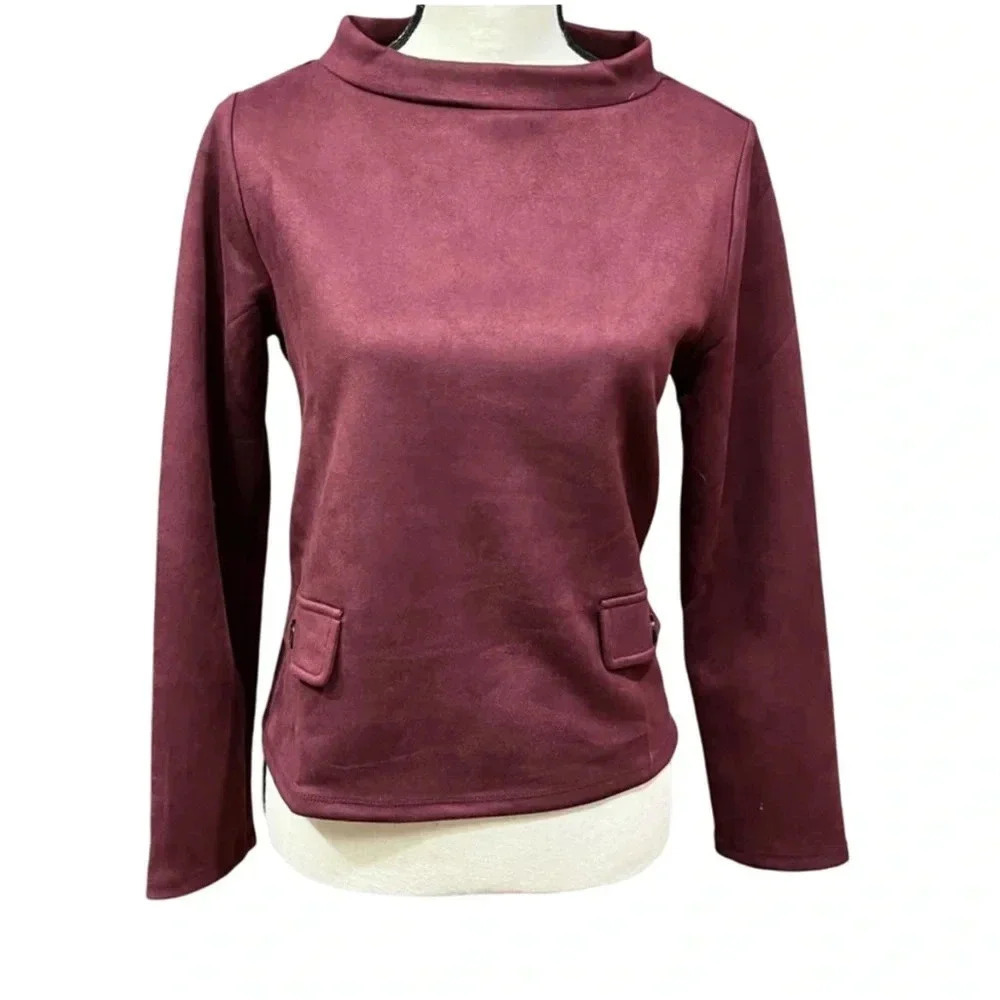 Ann Taylor Velour Top NWT